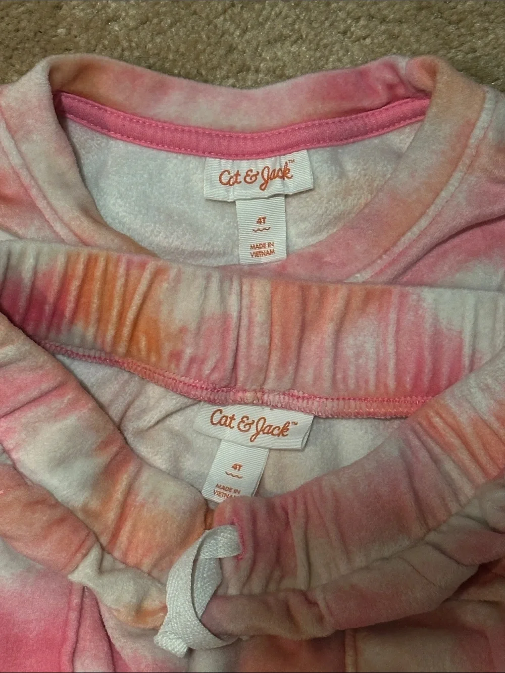 Cat & Jack Girls' Cozy Multicolor SOFT Sets & sweatshirts